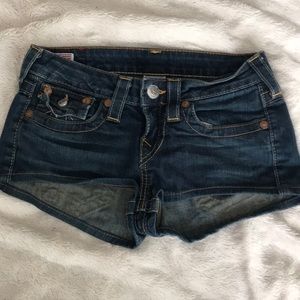 True religion booty shorts